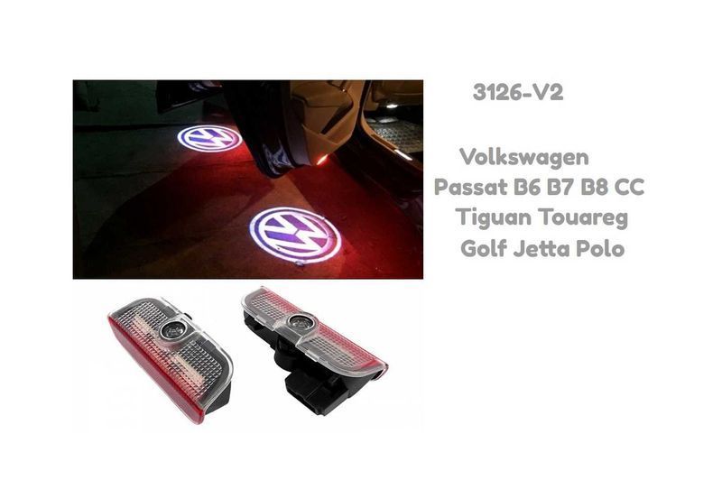 Лого Плафон за врати к-т -V2- VW Golf,Polo,Passat+