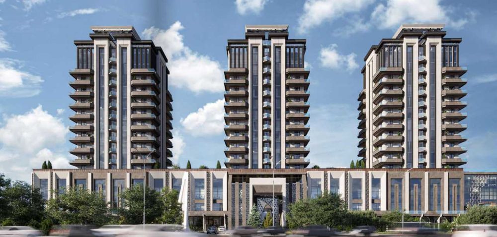 Sapphire Terrace Госпитальный 3-комнатная с террасой в ЦЕНТРЕ города!