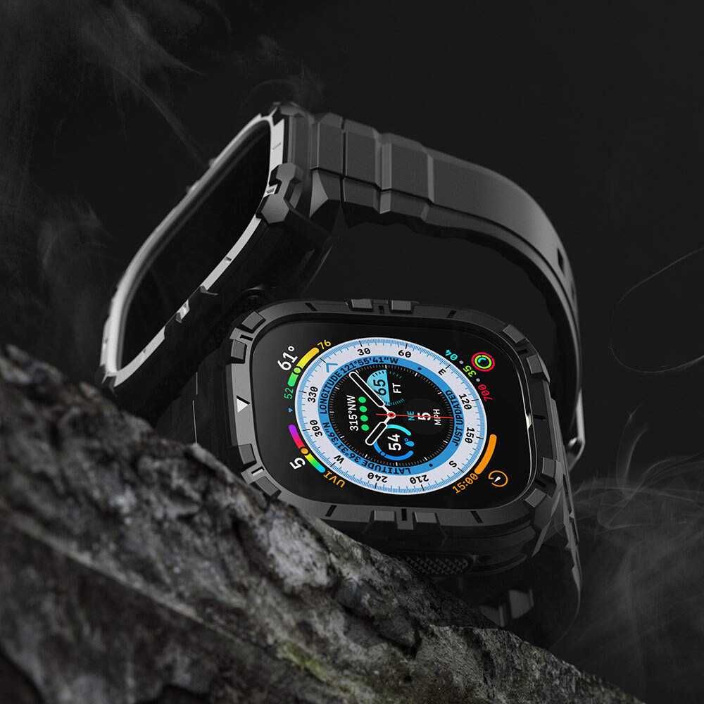 Huse antisoc premium+Folie ecran APPLE Watch Ultra 2 49mm modele difer