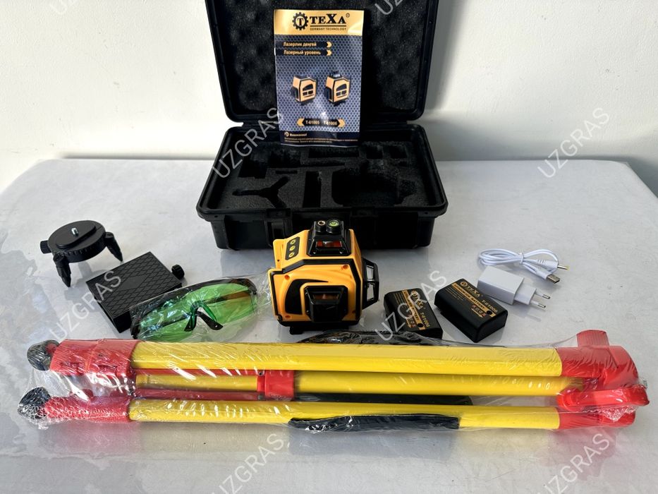 Бепул доставка 16 линия лазерный уровень нивелир 4D 360⁰ AFIX оригинал