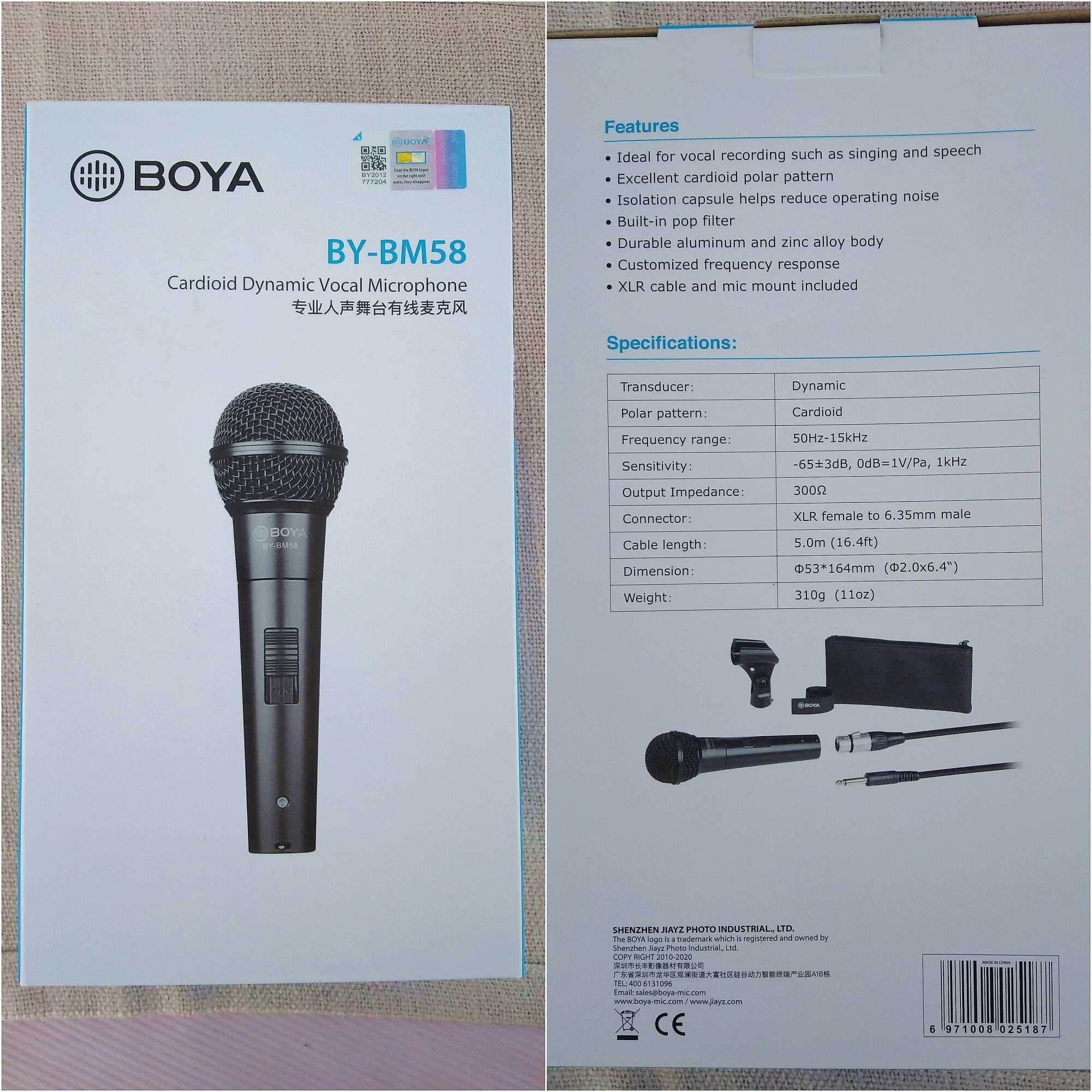 Микрофон Boya BY-BM58