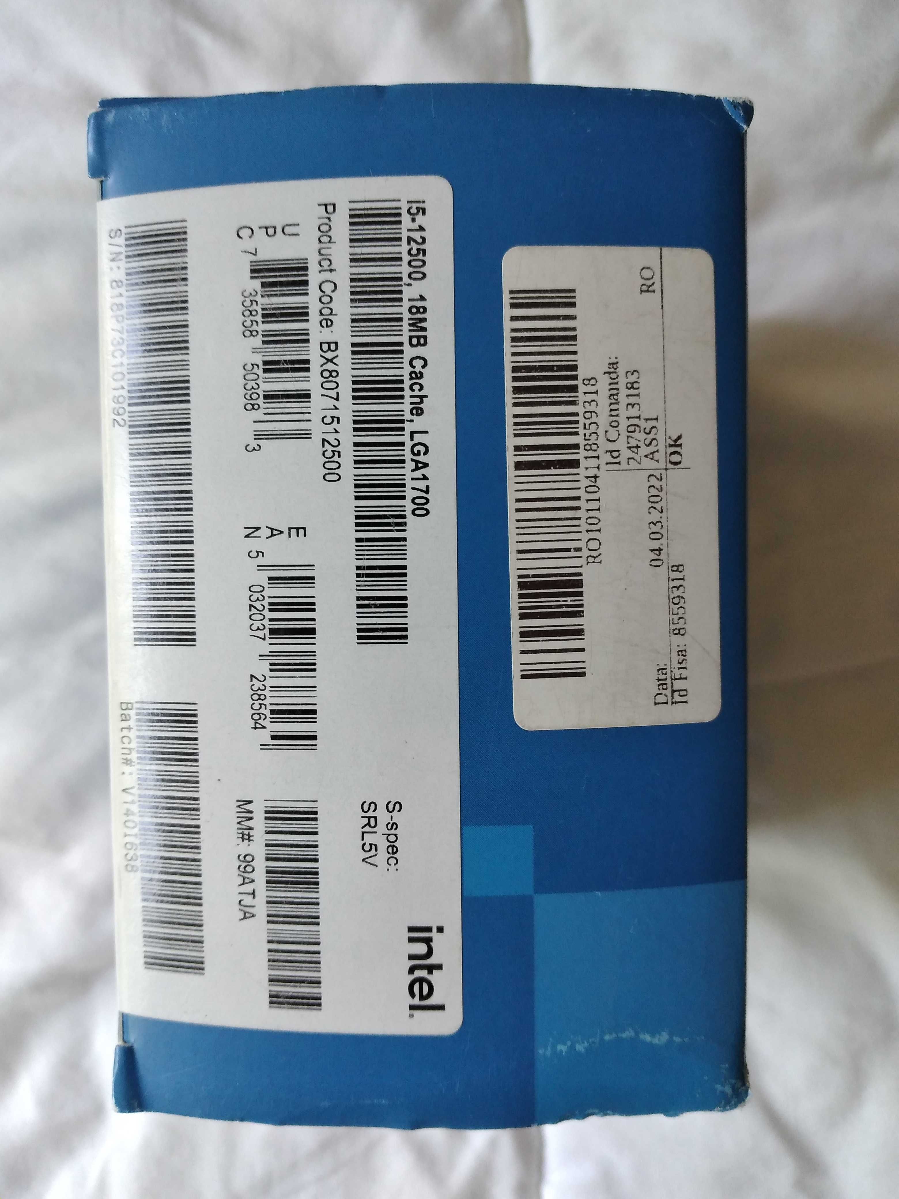 Процесор intel i5-12500, 6-ядрен