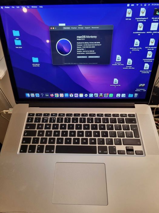 Apple macbook pro "15 mid 2015 intel I7 tastatura defecta dezmembrez