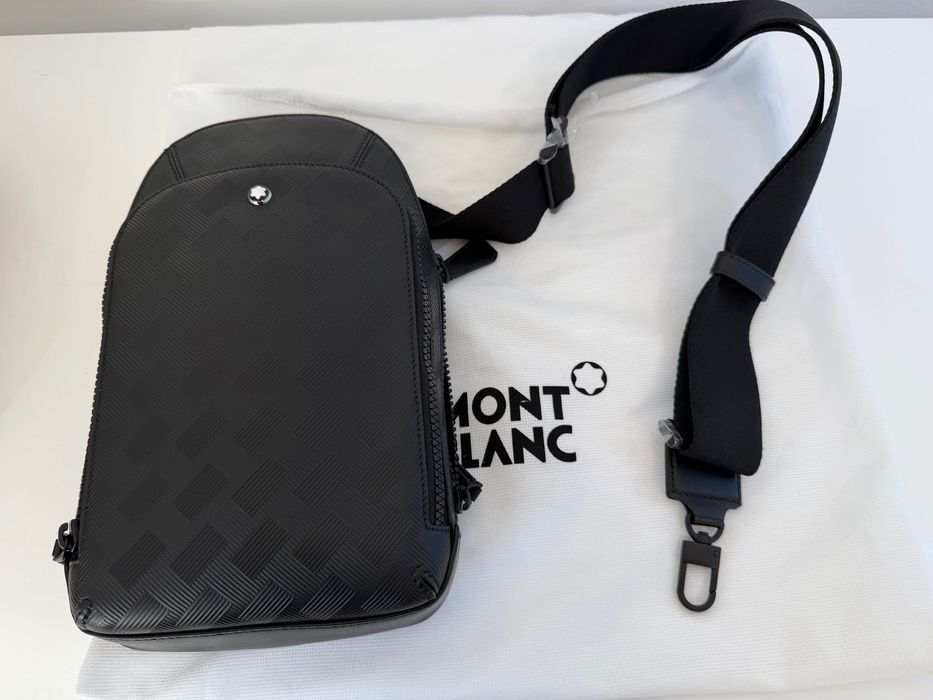 Sling Bag Montblanc Extreme 3.0 Black si Ink Blue