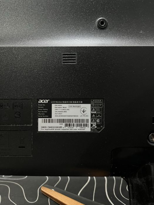 Монитор Acer 144hz