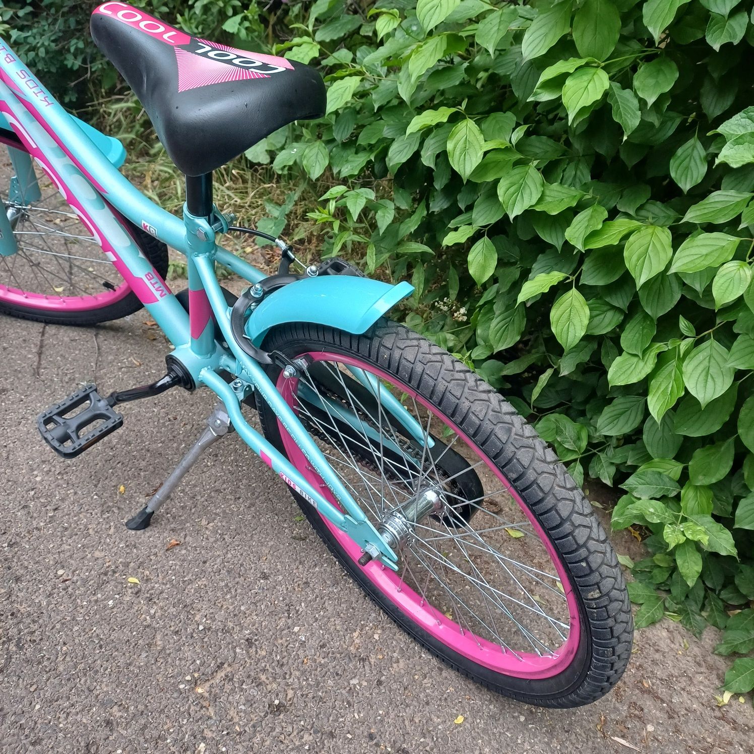 Bicicleta fete roz-albastra 18 inch