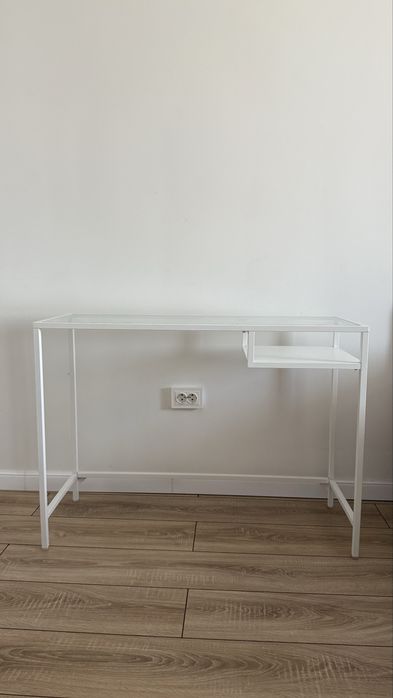 Стол IKEA Витшё, 100х36x74 см, белый