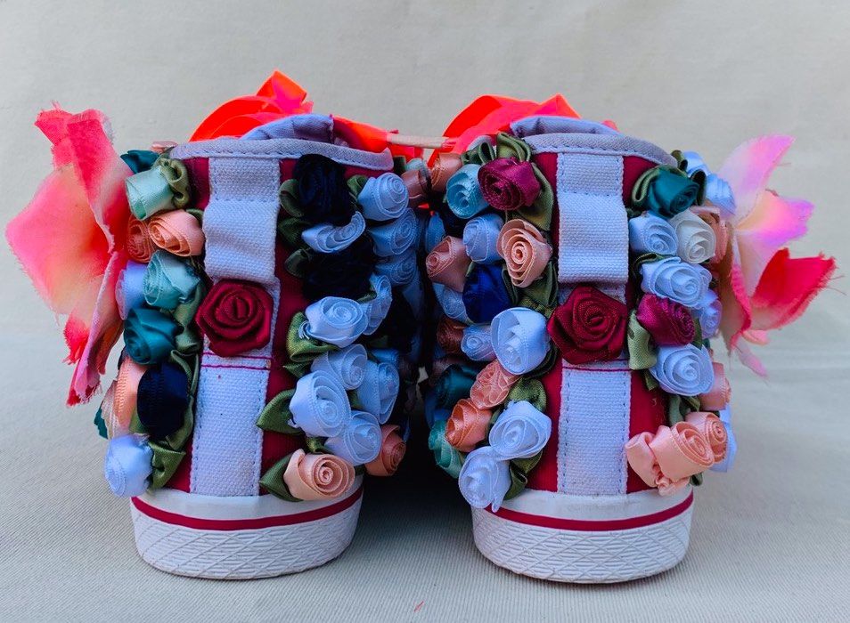 ADIDAS Flower Gheata Fashion Chic Ed. Limitata Handmade USA Oferta 1+1