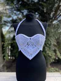 Macrame corset handmade