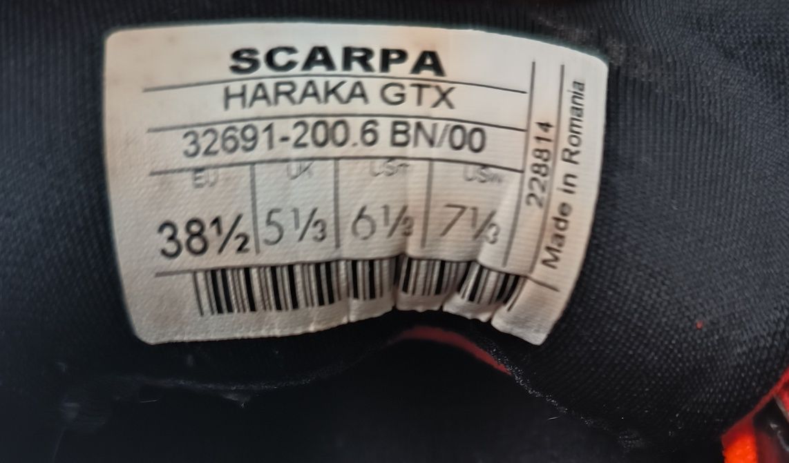 Scarpa Haraka GTX номер 38,1/2