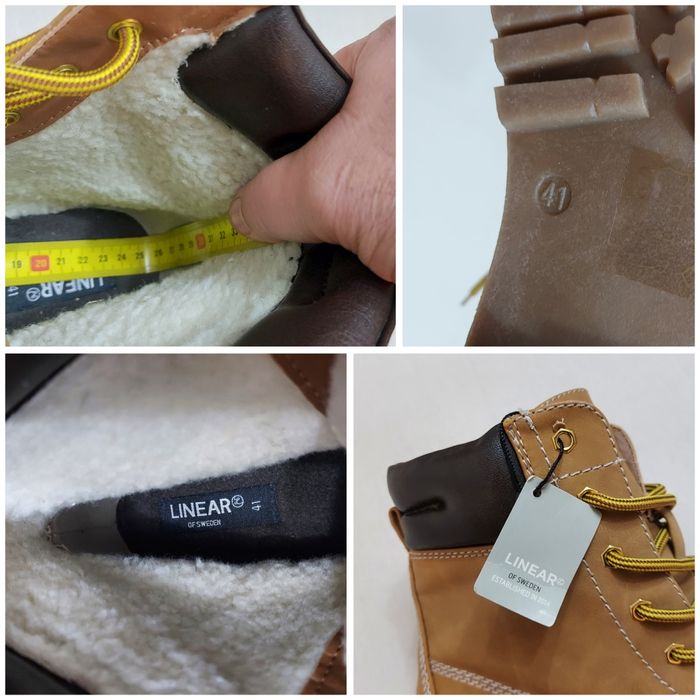 Bocanci Linear of Sweden, ghete îmblănite noi nr. 41 EU unisex