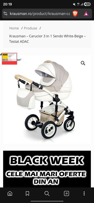 Carut de vanzare  krausman 3 in 1