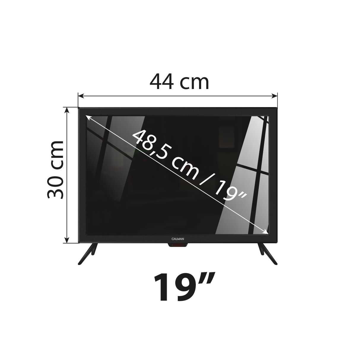 Телевизор 12V/220V 19" за каравана, кемпер, камион - 2 ГОДИНИ ГАРАНЦИЯ