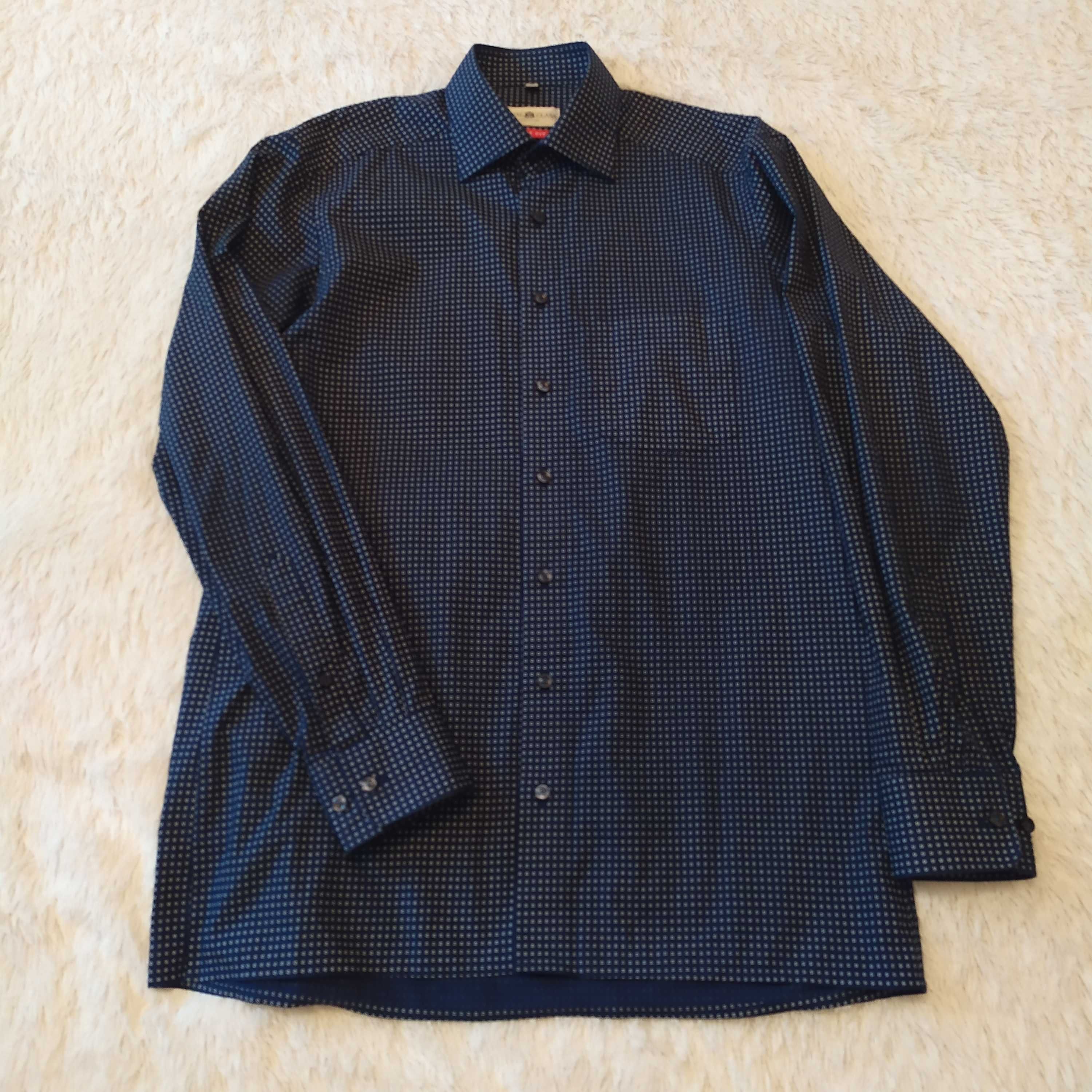 Рубашка мужская синяя ROYAL CLASS М967