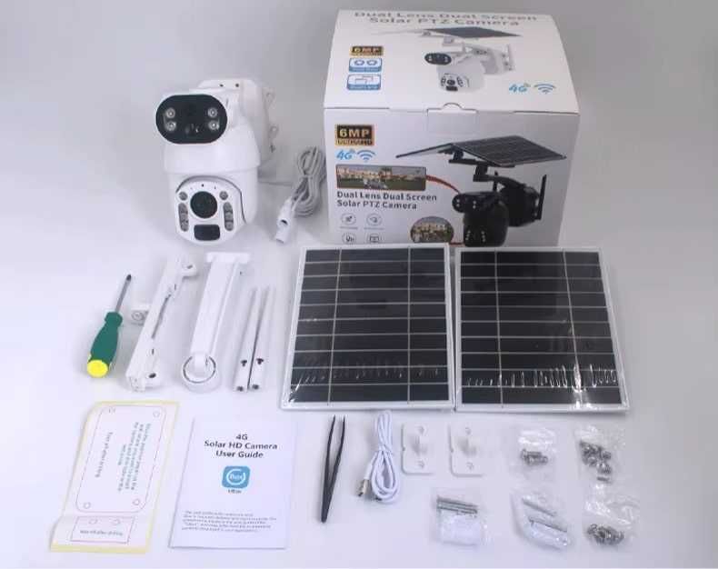 Camera de Supraveghere cu Panou Solar ,PTZ  4G, TSS-Q5M-AZ cu 50X Zoom