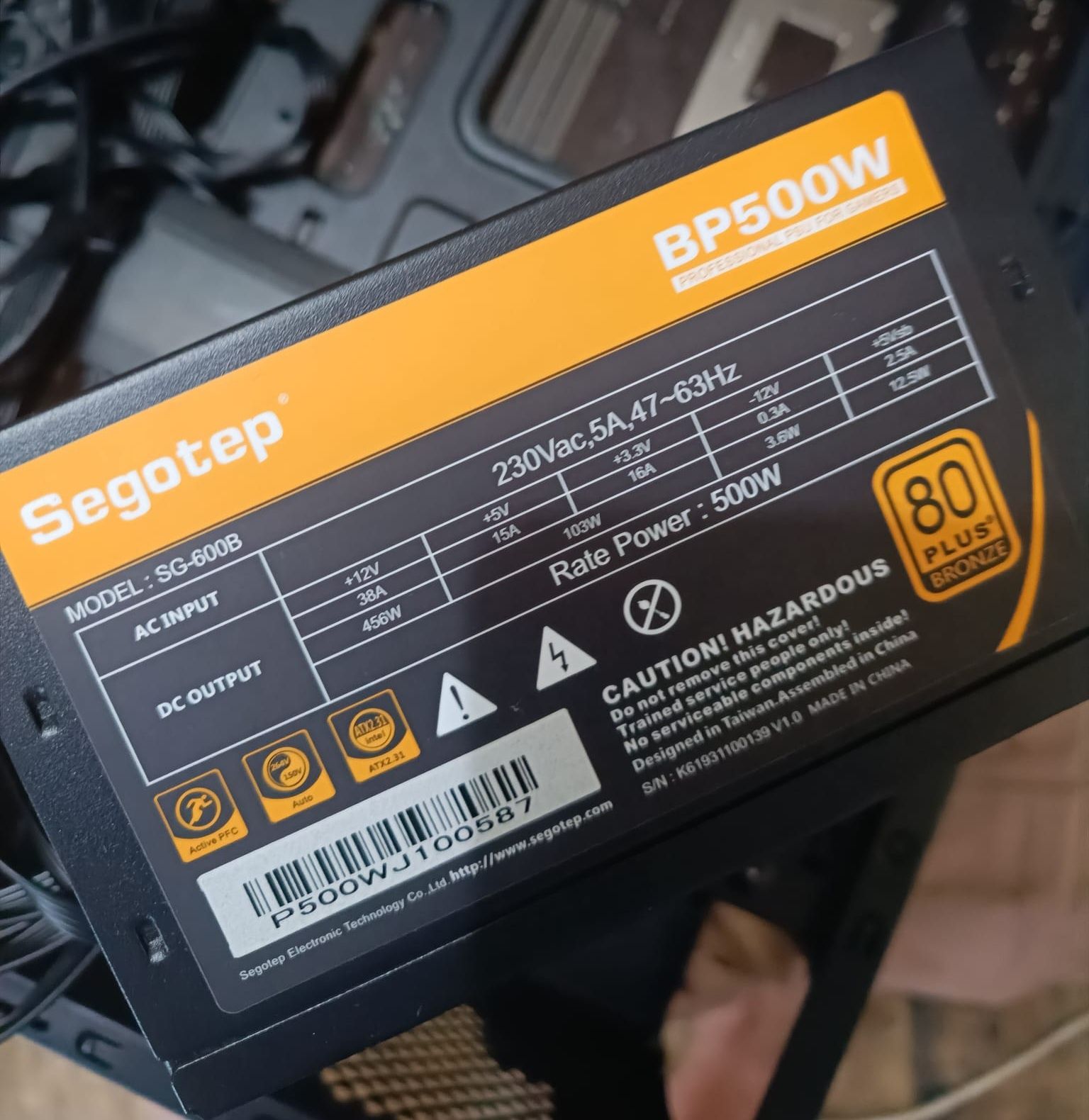 Carcasa+Sursa 500w