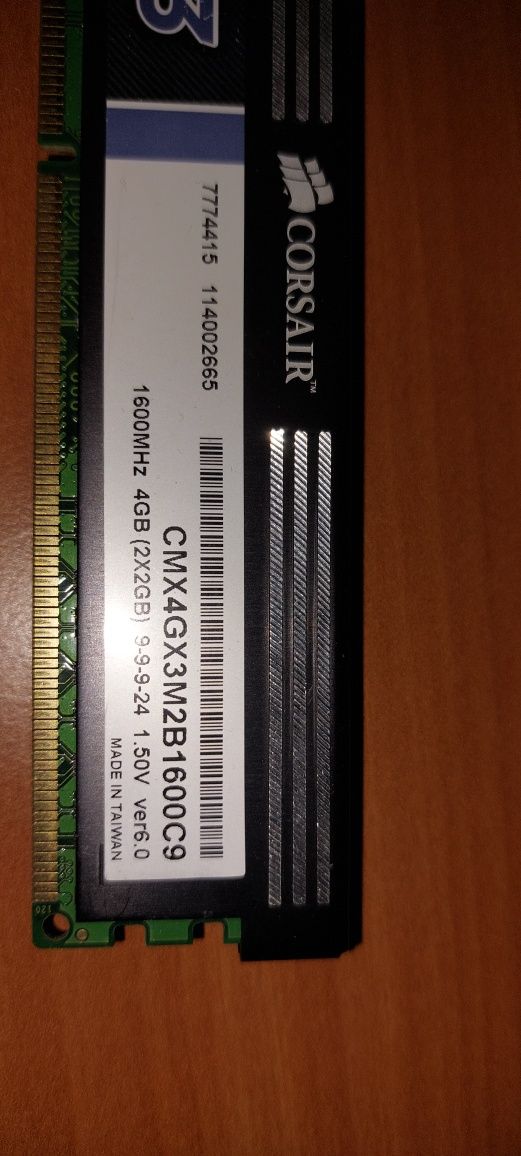 CORSAIR XMS3 memorie RAM DDR3 1600MHz 2x2GB dual channel