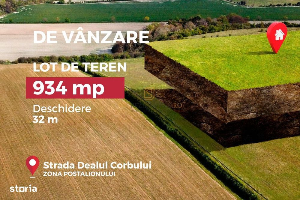Teren de 934 mp, ideal pentru investitie sau dezvoltare imobiliara, S4