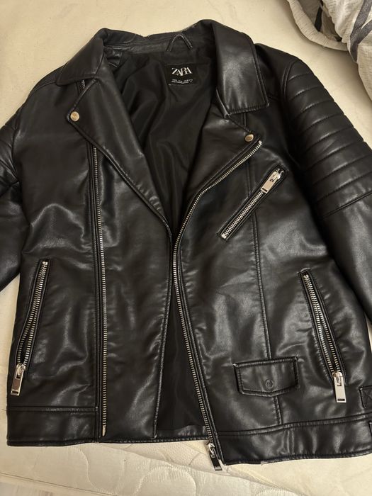 Мъжко кожено яке Zara