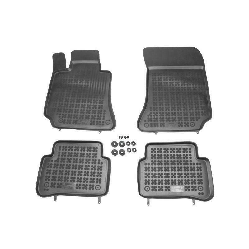 Set covorase auto din cauciuc Clasa E (W212) Sedan/Estate, 09.2009-2016, negru; polietilena (PE), 4 bucati