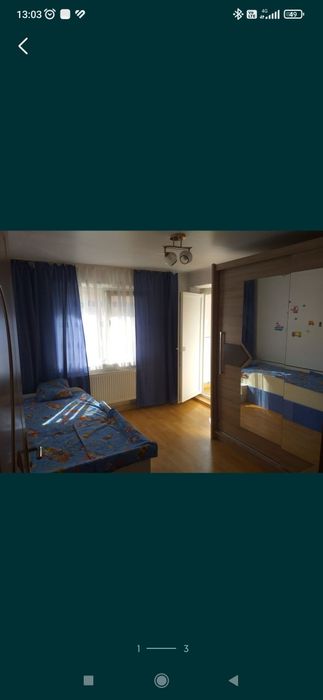 Pat copii 2000x90 cu sertare,  scarita si saltea cu aloe vera.