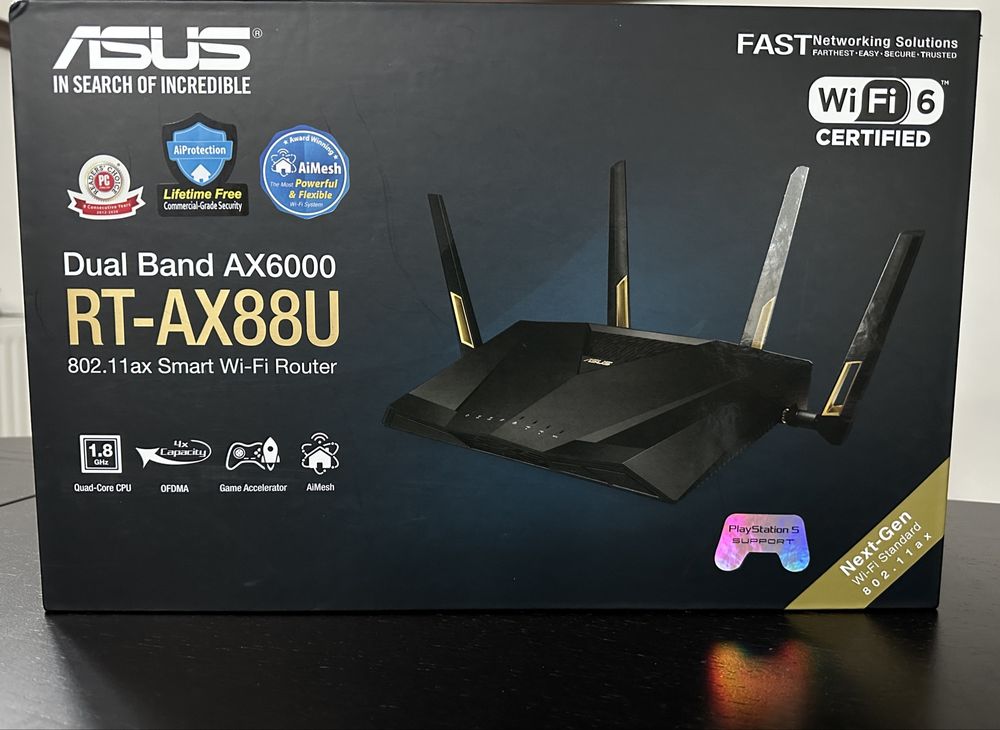 Router Asus AX6000 dual band cu suport MU-MIMO si OFDMA