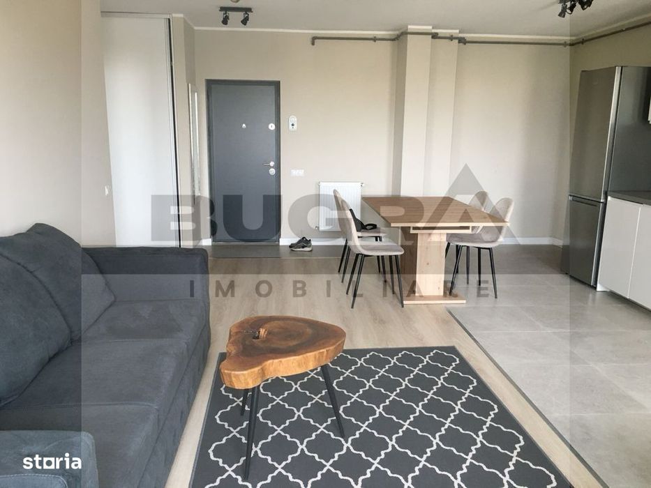 Apartament de 2 camere, modern,45 mp, parcare, zona Hornbach
