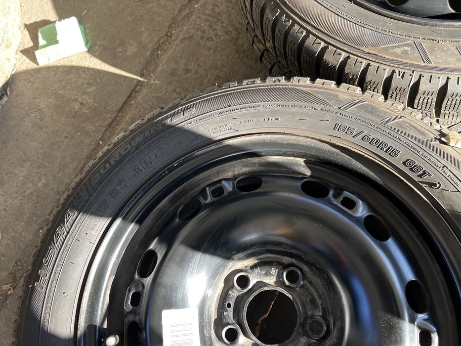 Jante Tabla VW Polo cu Anvelope Iarna