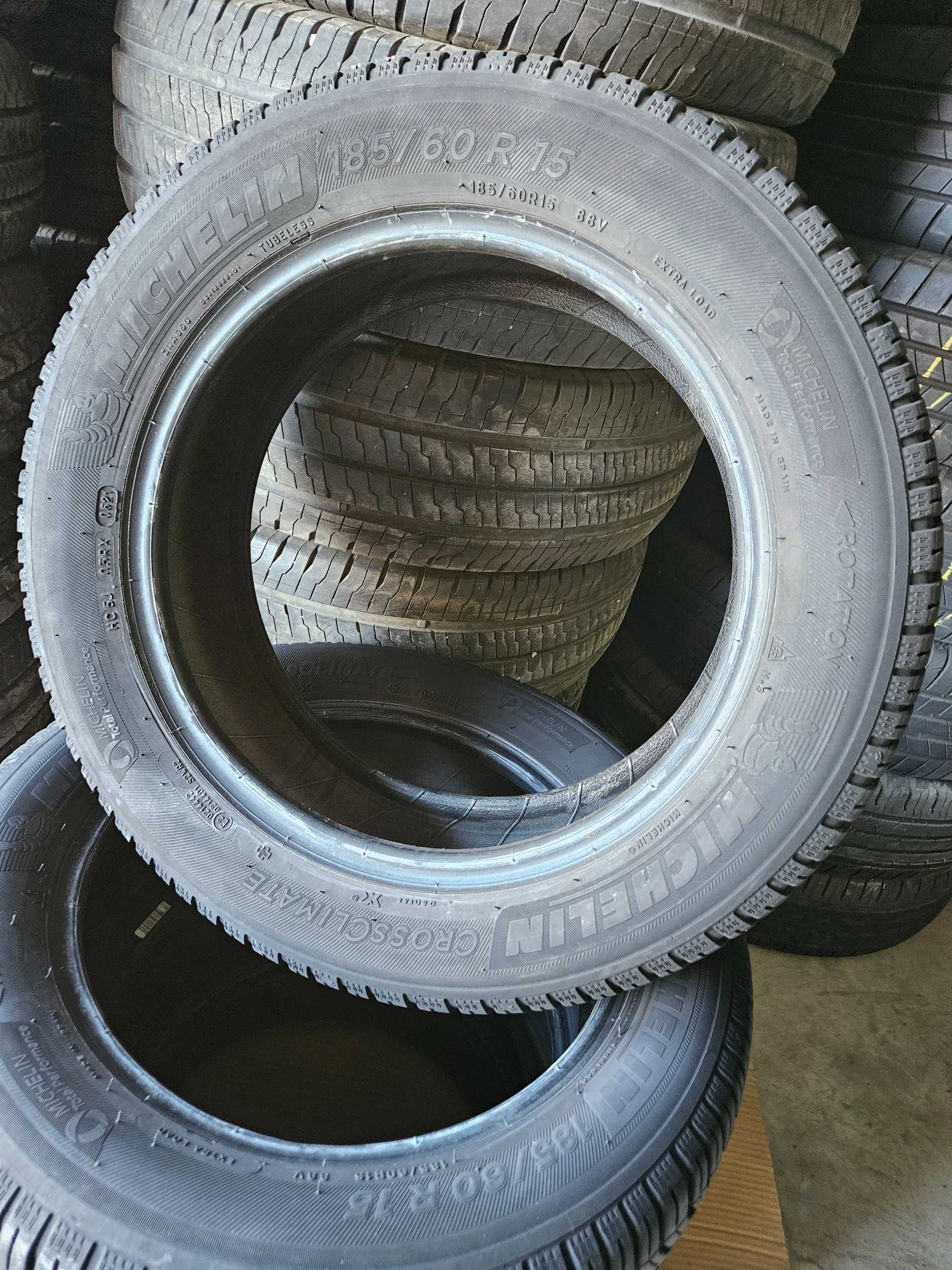 4бр 185/60/15 MICHELIN 6,5мм грайфер дот:21г безплатен монтаж