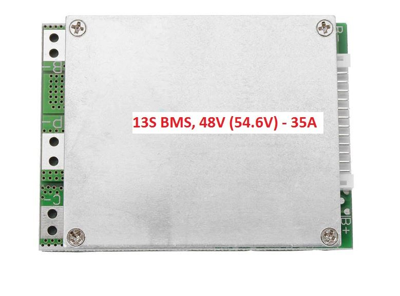 13S, 14S BMS 54.6V, 58.8V 35A, защитна платка с балансно зареждане PCB
