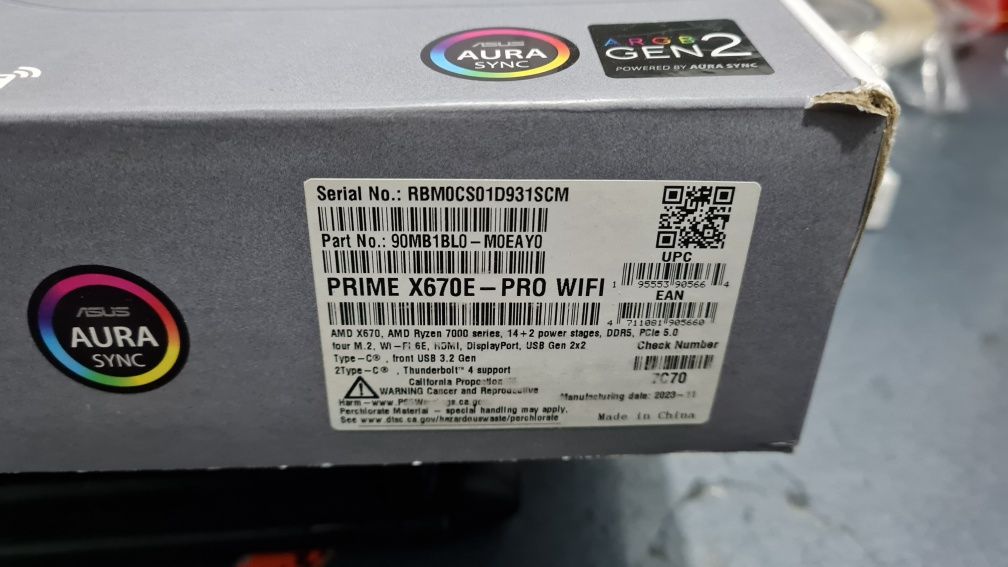 Placa de baza Asus Prime x670e Pro Wifi