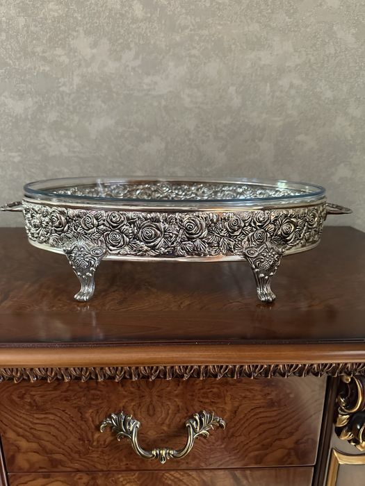 Блюдо для горячего-серебрение