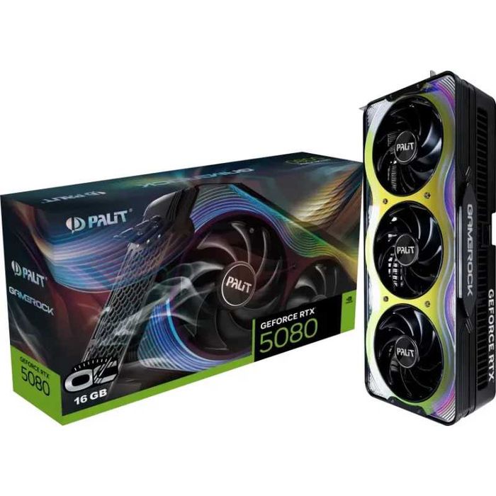 RTX 5080 Palit GameRock OC 16GB GDDR7, Garantie 2028