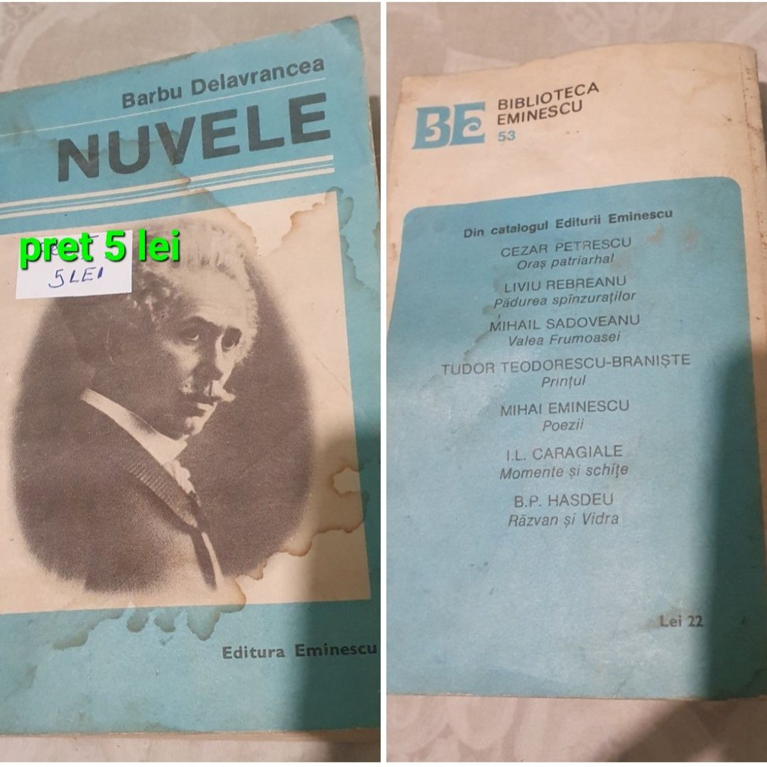Carti Nuvele (detalii in Foto)