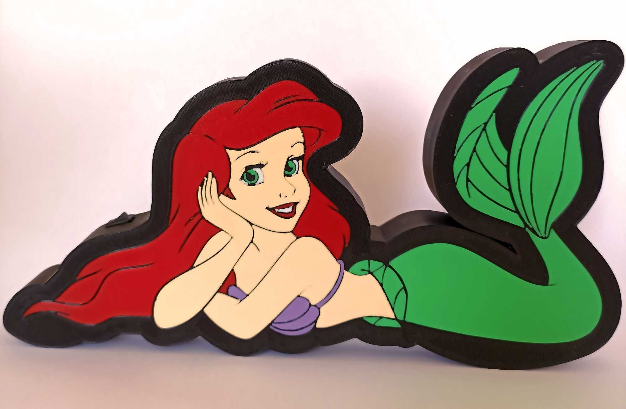 Детска нощна лампа с Ариел - The Little Mermaid.