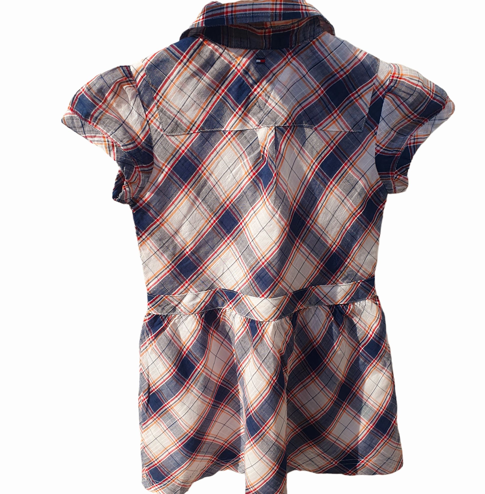 Rochie noua 3-4 ani Tommy Hilfiger 98-104, bumbac, carouri