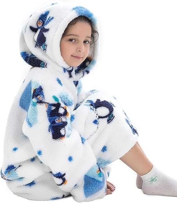 Hanorca de casa pt copii 2-4 ani, Pinguini Frosty, REDUS de la 175RON