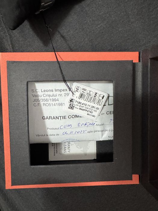 Ceas Tissot Gentleman Quartz – original, set complet