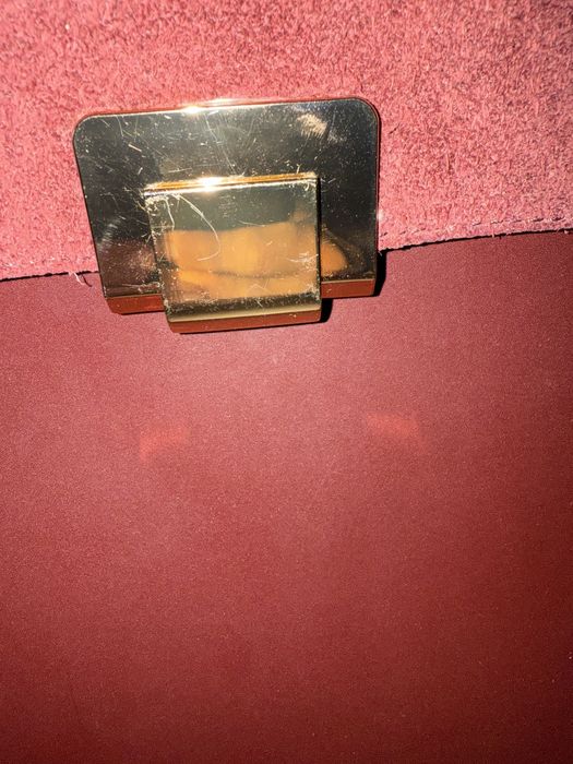 Geanta tip rucsac bordo piele naturala