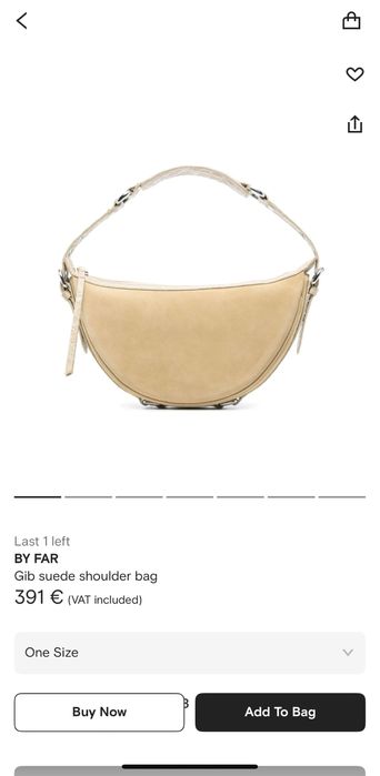 By Far Gib велурена чанта
