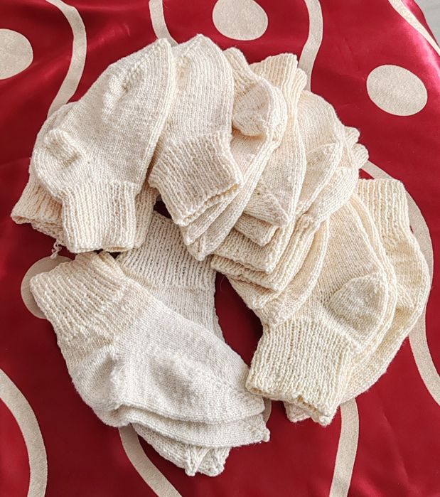 Sosete de lana, confecționati manual