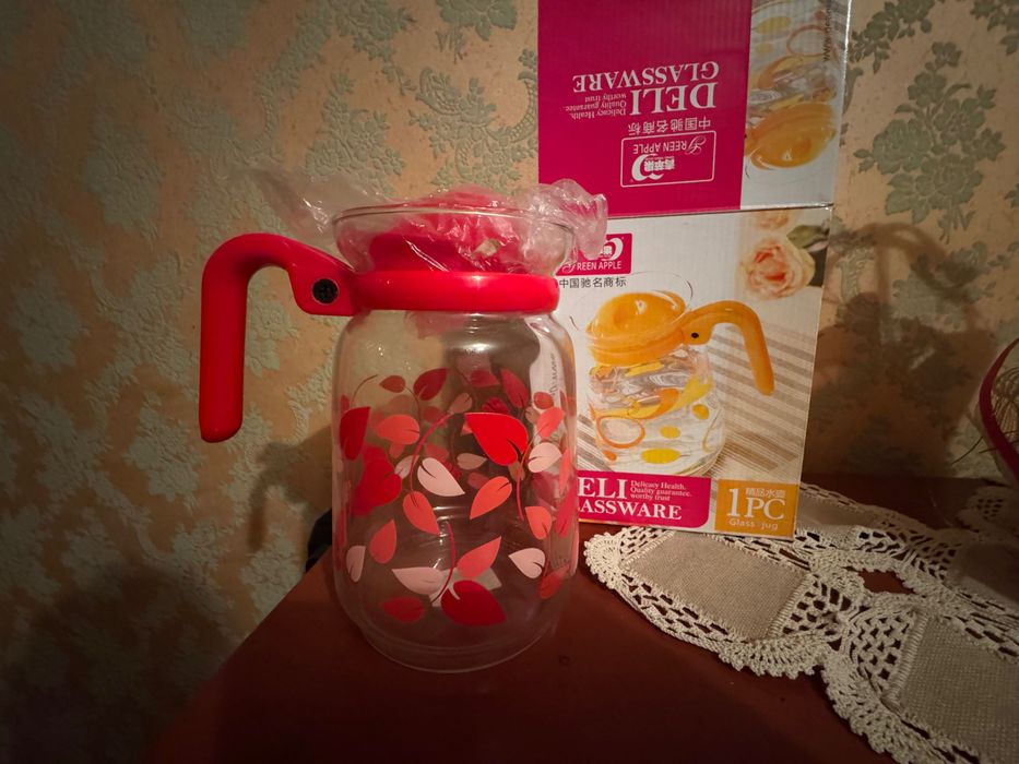 Кана стъклена 1л