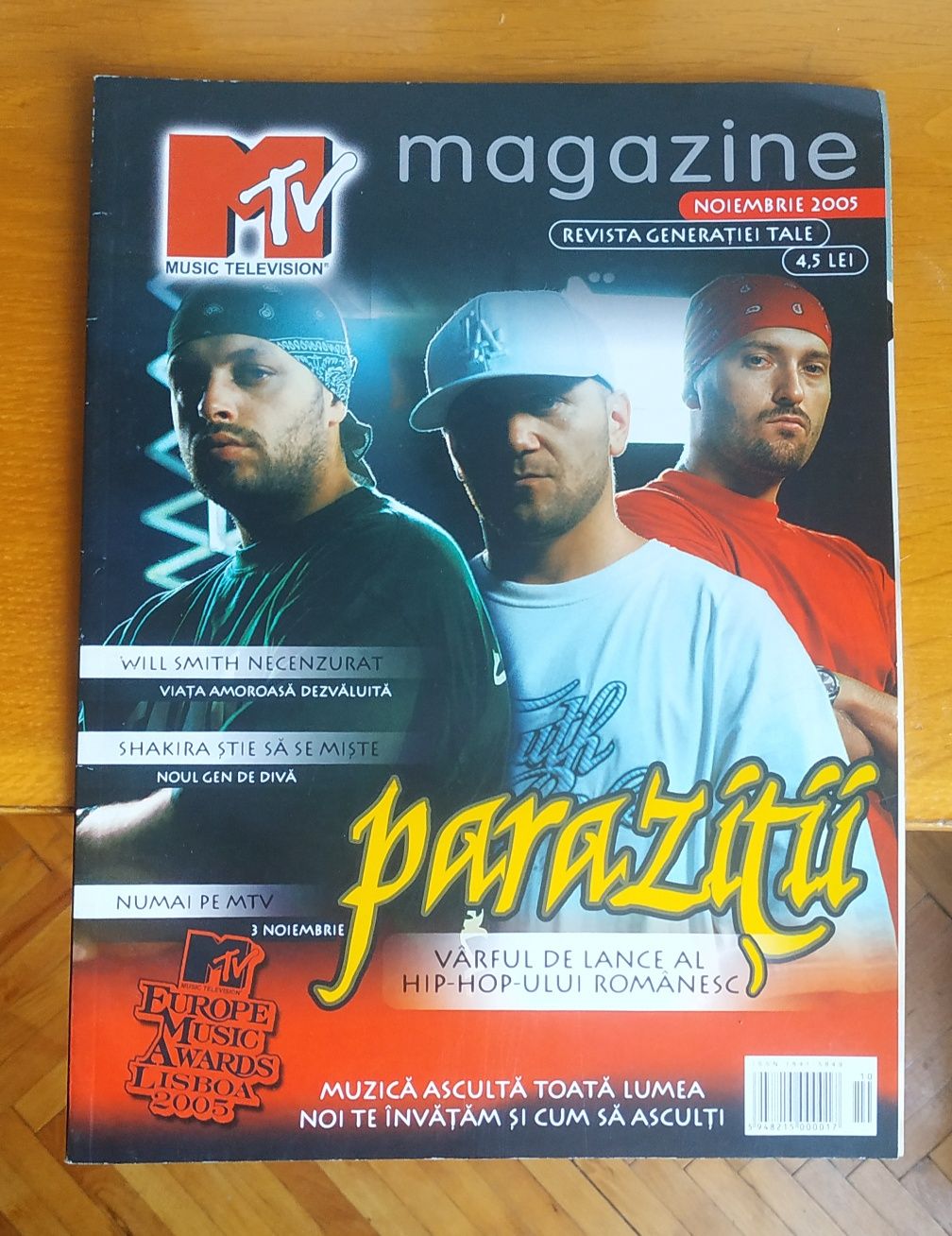 Revista MTV Magazine cu interviu Parazitii din noiembrie 2005