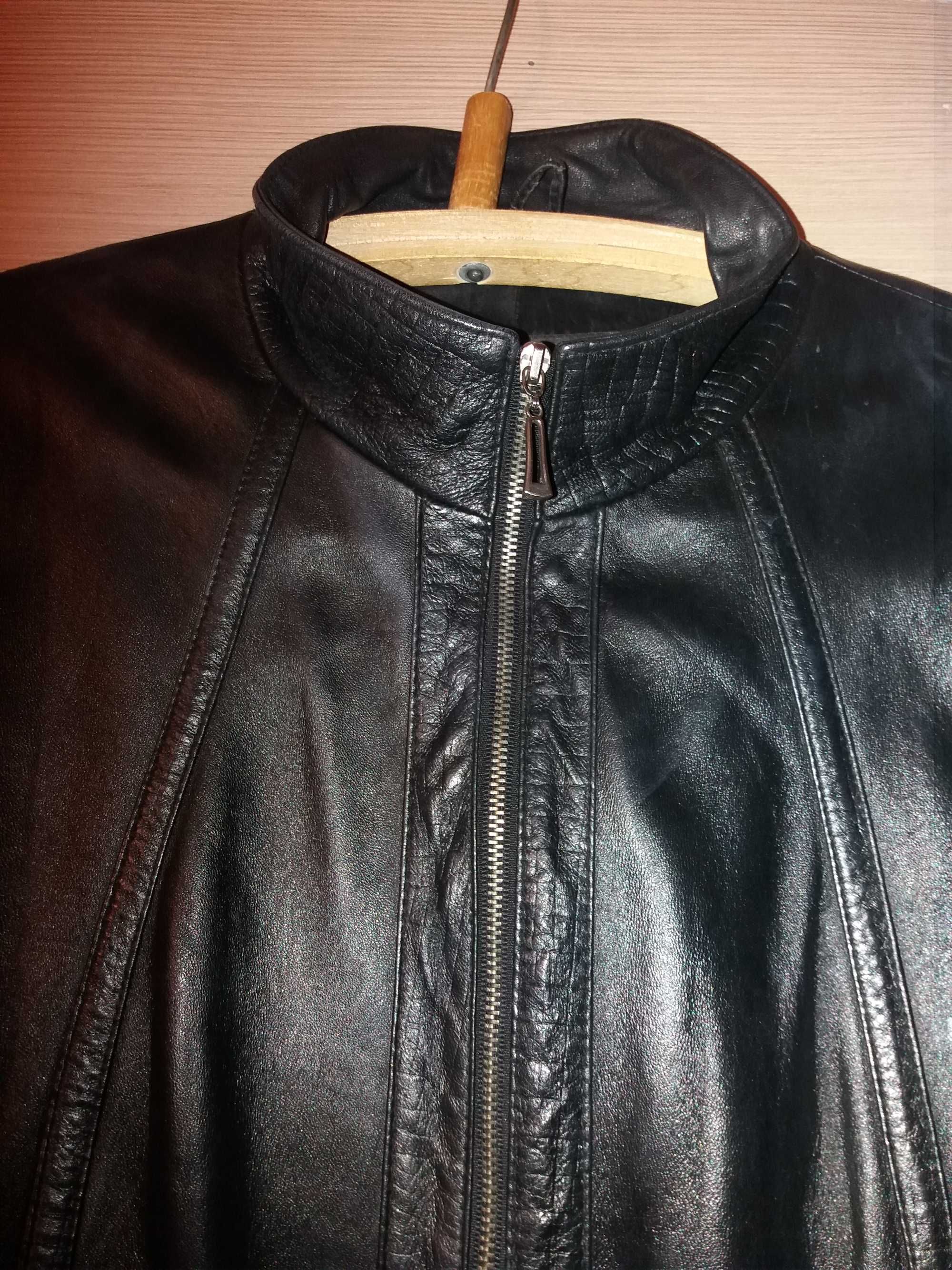 Натуральная кожа Женская Куртка кожаная кожанка одежда вещ