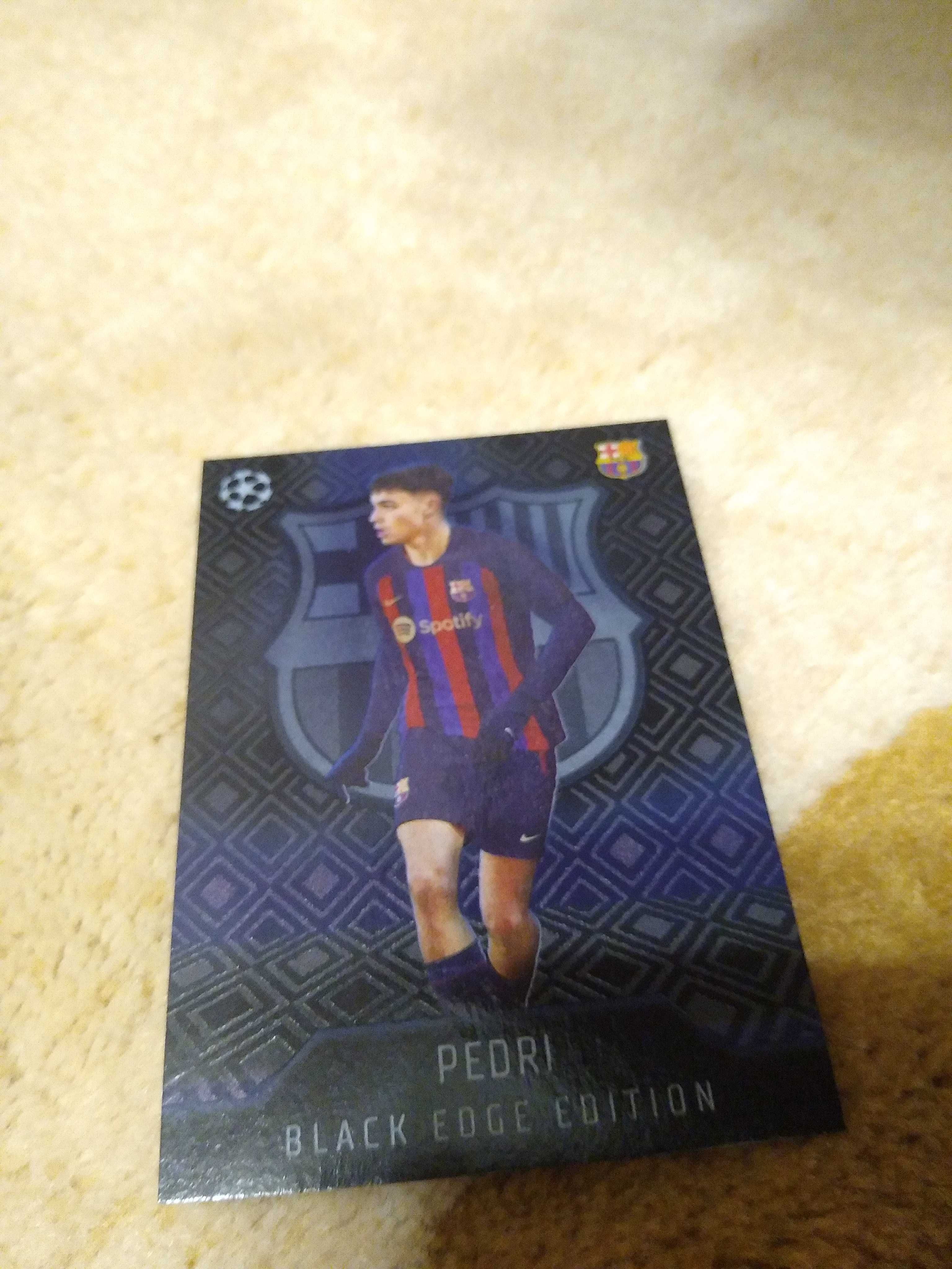 Card FIFA Match Attax rar blackedge PEDRI -Barcelona