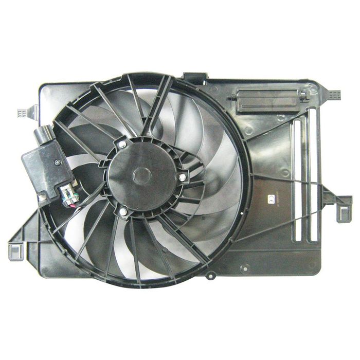 GMV radiator electroventilator Ford C-Max / C-Max Grand, 2011- (Motorizare 1,6 Tdci 70/85kw), Ford Focus, 2011- (Motorizare 1,5 Tdci 70/77/88kw; 1,6 Tdci 70/77/85kw) Diesel, dimensiune 395mm, cu modul, cu