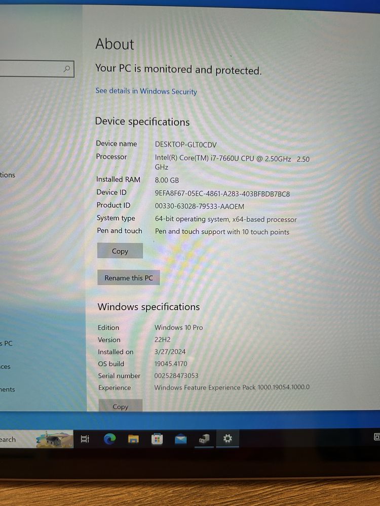 Microsoft Surface Pro 5 (2017), i7 / 8GB / 256GB SSD