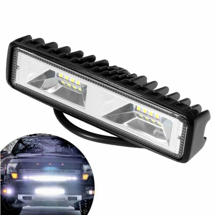 2БР! Диоден халоген, лед халоген, диоден фар за джип, OFFROAD 48 W