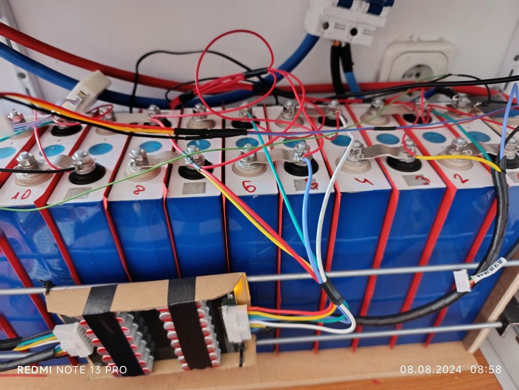 5.1 kWh батерия 48 v комплект с BMS и капацитивен изравнител