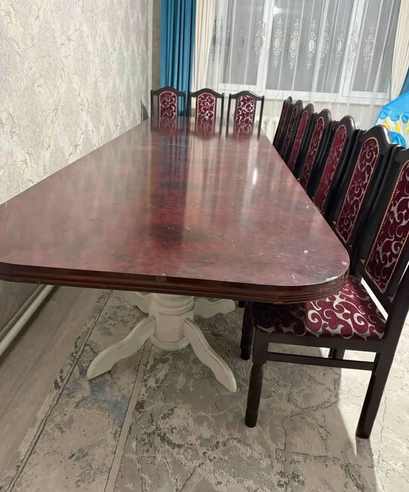 Стол для гостиной (+стулья 10шт)